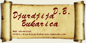 Đurđija Bukarica vizit kartica